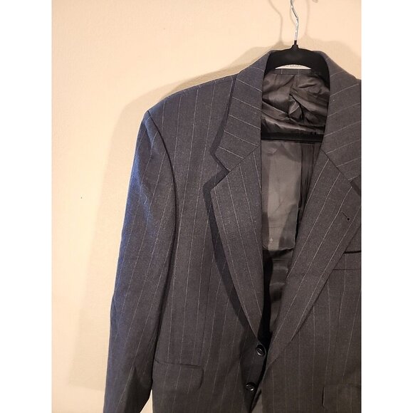 Hugo Boss 38R Corleone 2 Button Black Blazer Sport Coat Suit Jacket Virgin Wool - Picture 4 of 16